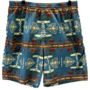 VTG Polo Sport Ralph Lauren Mens Size L Swim Shorts Aztec Southwest Navajo